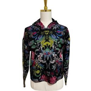 Christian Lacroix x Ultracor Cropped Hoodie XS Swarovski Embellished NWT